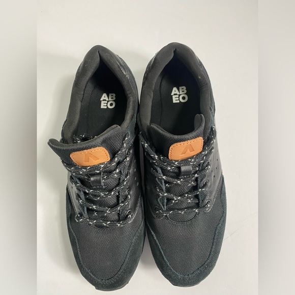 ABEO Aaliyah Retro Jogger Sneaker Black/White Leather Sz 7.5 shoes run narrow - Picture 5 of 5